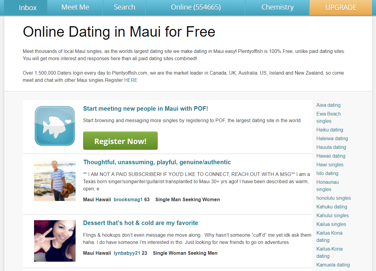 What other dating sites does pof own?